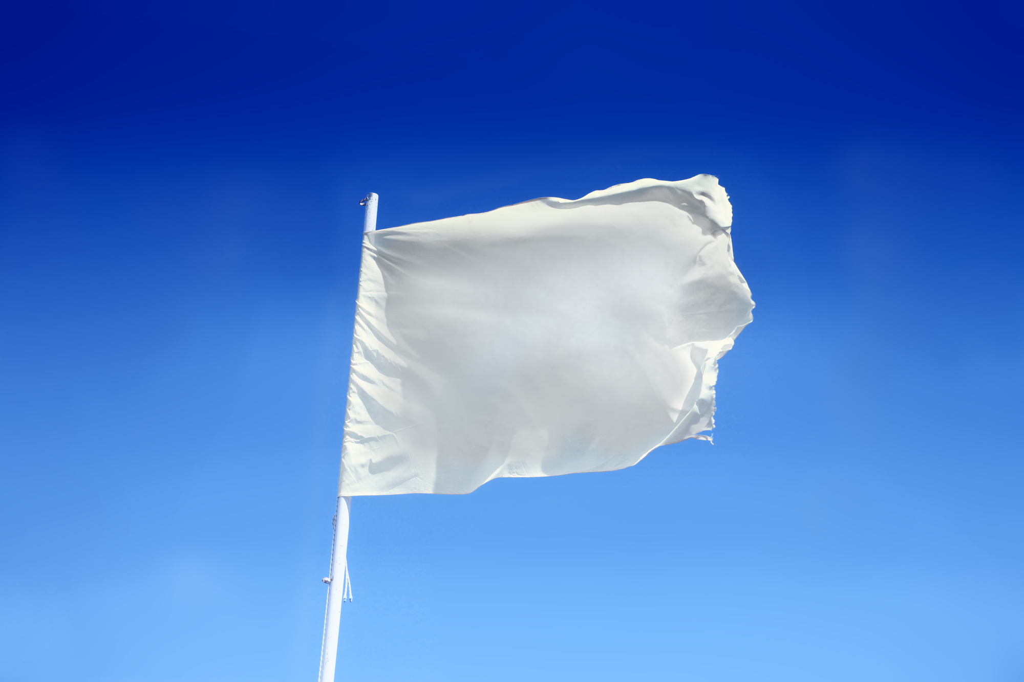 White Surrender Flag